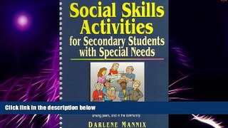 Big Deals  Social Skills Activities for Secondary Students with Special Needs  Free Full Read Best