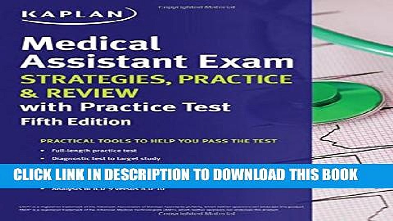 [PDF] Medical Assistant Exam Strategies, Practice   Review with Practice Test (Kaplan Medical