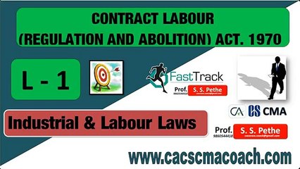 A01=ILGL=10= Contract Labour Regulation & Abolition Act 1970 = D
