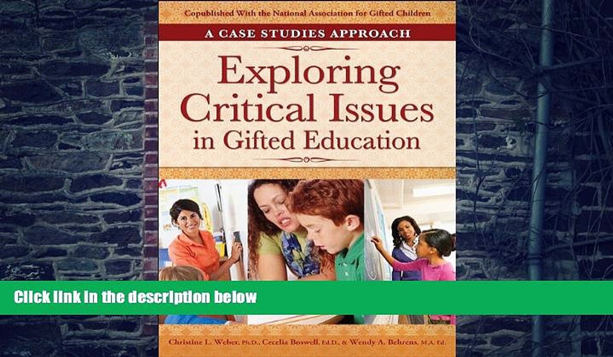 Big Deals  Exploring Critical Issues in Gifted Education: A Case Studies Approach  Free Full Read