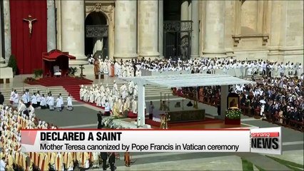 Mother Teresa declared saint by Pope Francis