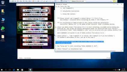 Adobe CC 2015 in Win10