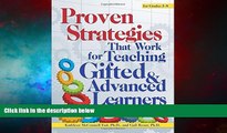 READ FREE FULL  Proven Strategies That Work for Teaching Gifted and Advanced Learners  Download