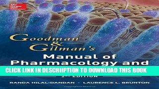 [New] Goodman and Gilman Manual of Pharmacology and Therapeutics, Second Edition (Goodman and