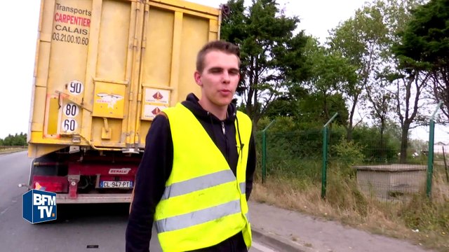 Calais: les routiers expriment leur colère face aux migrants