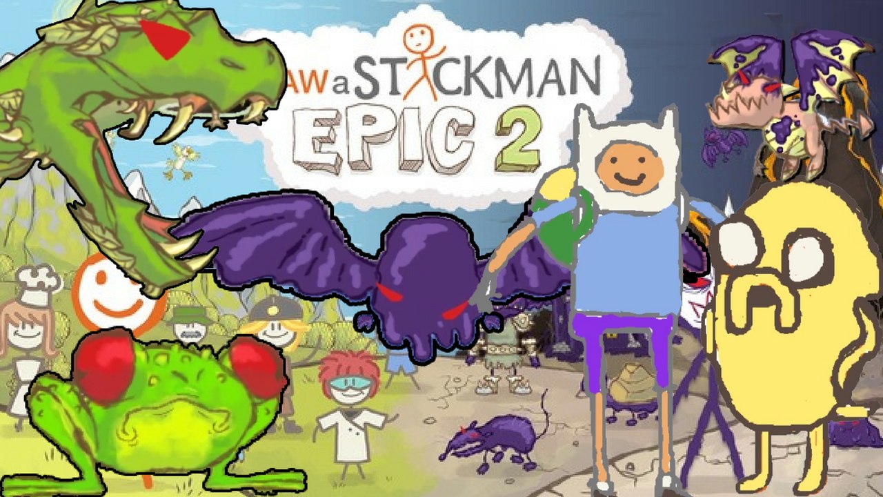 Draw a stickman epic 2 All Boss Fight Gameplay - Fine and Jake