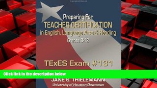 Popular Book Preparing for Teacher Certification in English, Language Arts, and Reading, Grades