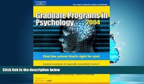 Online eBook Graduate Programs in Psychology, 2004 (Peterson s Decision Guides : Graduate Programs)