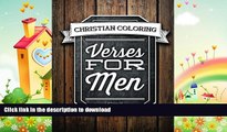 FAVORITE BOOK  Verses for Men: Color The Bible: Adult Coloring Books Stress Relieving Patterns