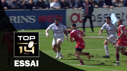 TOP 14 ‐ Essai Sofiane GUITOUNE (ST) – Racing 92-Toulouse – J3 – Saison 2016/2017