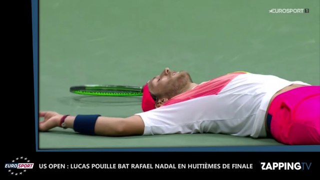 US Open : Lucas Pouille magistral, il terrasse Rafael Nadal en huitièmes de finale (Vidéo)