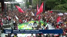 Brazil anti-Temer protest : police clash with protesters rejecting new leader