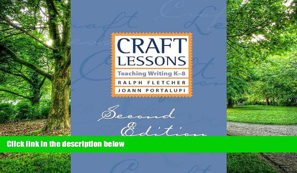 Big Deals  Craft Lessons Second Edition: Teaching Writing K-8  Best Seller Books Best Seller