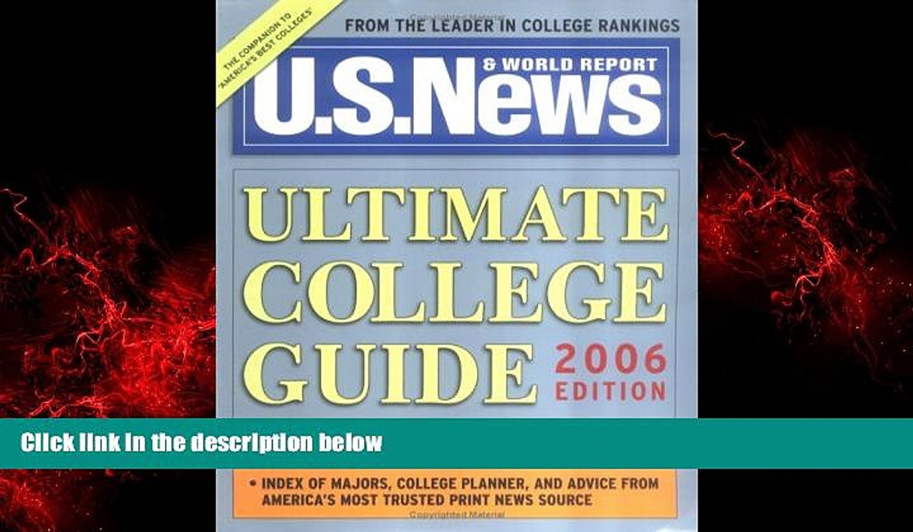 ⁣Popular Book US News Ultimate College Guide 2006