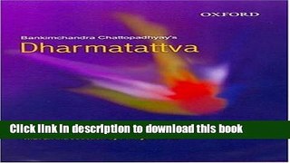 Read Dharmatattva  Ebook Free