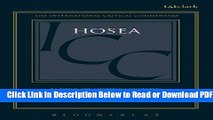 [PDF] Hosea (International Critical Commentary) Popular New