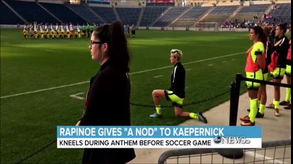 Megan Rapinoe Supported Kaepernick With The Kneel During An Anthem