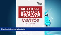 Enjoyed Read Medical School Essays That Made a Difference, 4th Edition (Graduate School Admissions