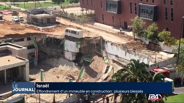 Tel Aviv : effondrement d'un immeuble en construction, plusieurs blessés