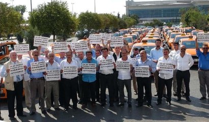 Taksicilerden zam protestosu... 'Bu bizimle dalga geçmek'