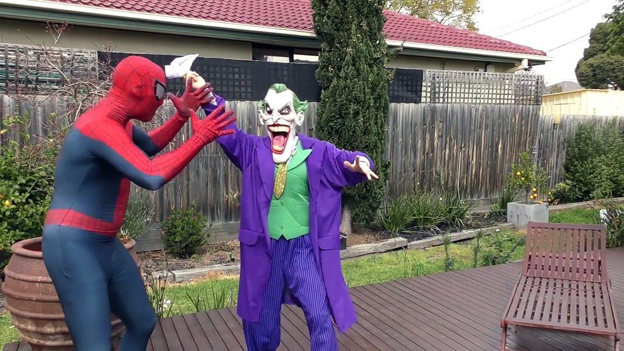 Spiderman Vs BAD DINOSAUR and Joker Fun Superhero funny videos