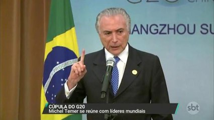 Temer faz o primeiro discurso internacional como presidente do Brasil