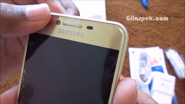 samsung galaxy C5 indonesia (gold) | unboxing
