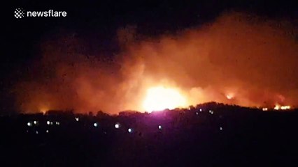 Wildfire breaks out in Costa Blanca, Spain
