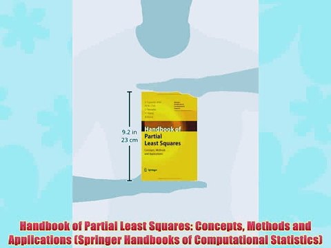 [PDF] Handbook of Partial Least Squares: Concepts Methods and Applications (Springer Handbooks