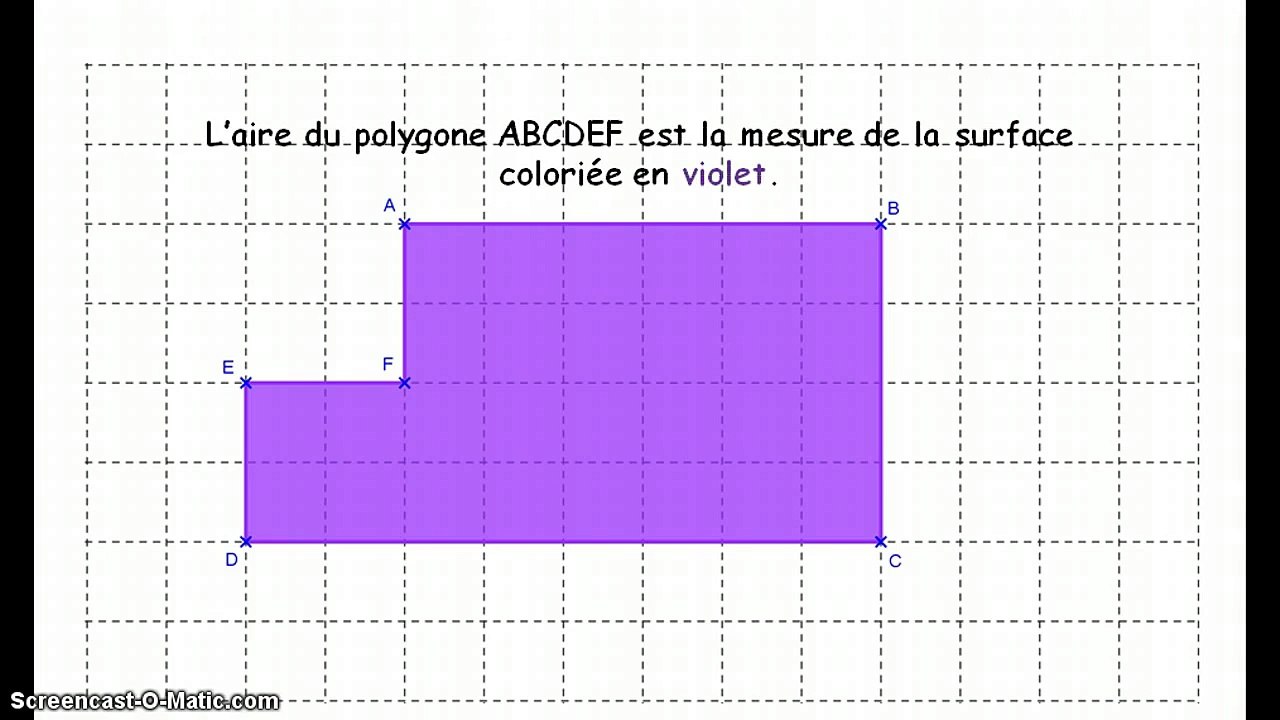6ème Périmètres et aires Notion d'aire