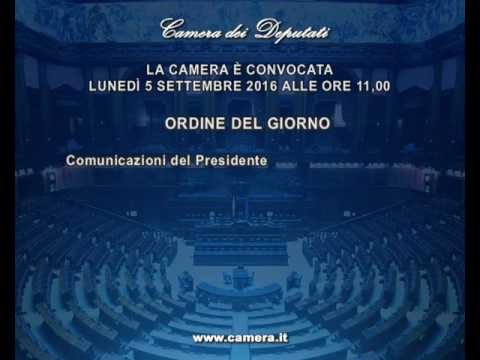 Roma - Camera - 17^ Legislatura - 669^ seduta (05..09.16)