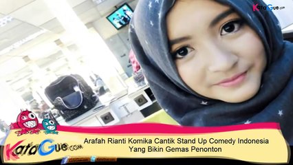 Arafah Komika Cantik Stand Up Comedy Yang Bikin Gemas Raditya Dika