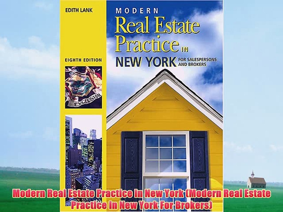 [PDF] Modern Real Estate Practice in New York (Modern Real Estate Practice in New York For