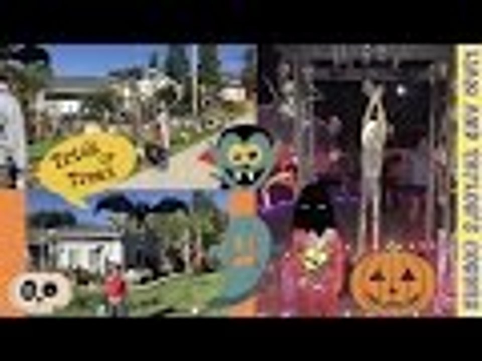 TRICK OR TREAT Halloween 2015 | Spooky Night | Liam and Taylor's Corner