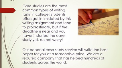 Professional Case Study Writing Service