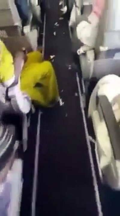 Un avion Airbus A380 laissé dans un état catastrophique par les passagers de la compagnie Saudi Arabian Airlines