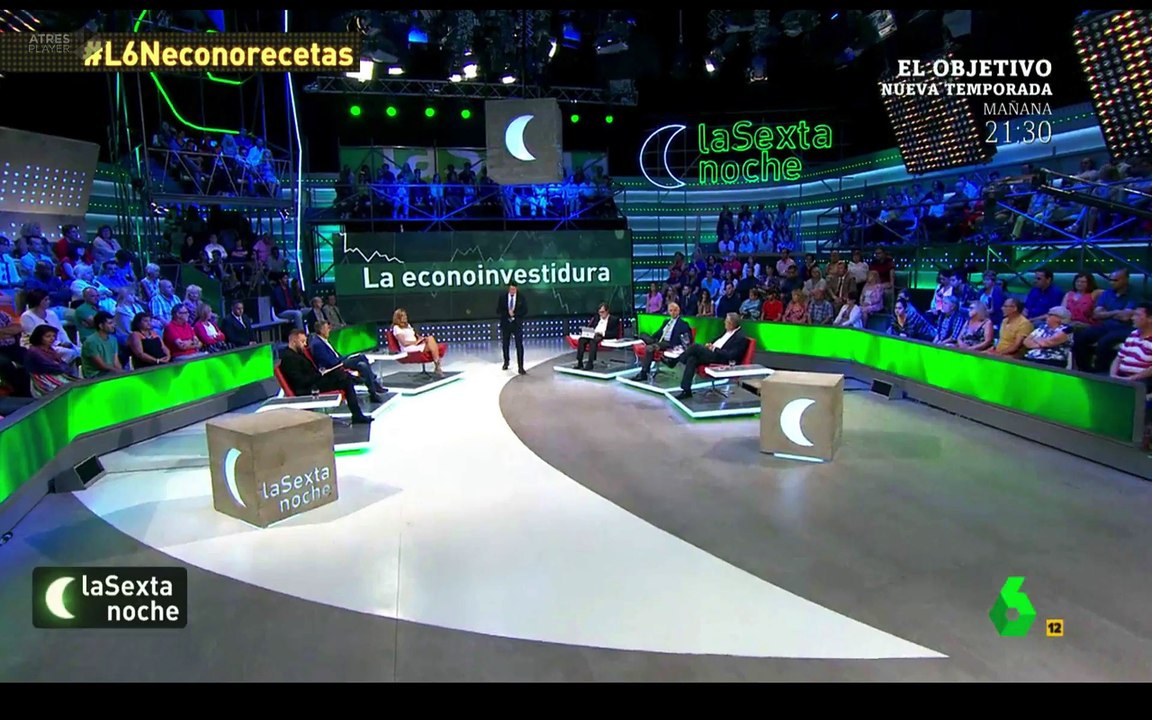 Debate sobre la economía española entre Juan Ramón Rallo y Gonzalo Bernardos - La Sexta Noche - 3:9:2016