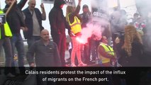 Calais residents protest for Jungle migrant camp to go