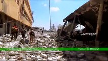 Бойцы САА на развалинах артиллерийского колледжа в Алеппо
