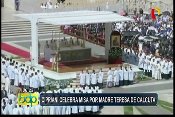 Cipriani celebra misa por la canonización de Teresa de Calcuta