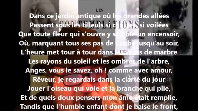 Dans ce jardin antique où les grandes allées - Victor Hugo lu par Yvon Jean