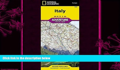 behold  Italy (National Geographic Adventure Map)