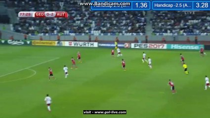 Ananidze Goal HD - Georgia 1-2 Austria - WC Qualification Europe - 05.09.2016 HD
