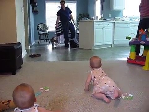 Daddy-comes-home for baby | Babies's Reaction When Daddy Comes Home Compilation