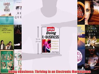 [PDF] Doing eBusiness: Thriving in an Electronic Marketplace Full Colection