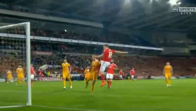 Sam Vokes Goal HD - Wales 1-0 Moldova 05.09.2016 HD