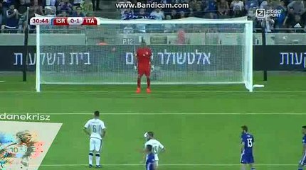 Antonio Candreva Penalty Goal - Israel 0-2 Italy - World Cup - 05-09-2016