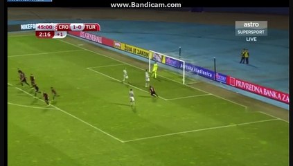 Calhanoglu - GOAL - Croatia 1-1 Turkey 05.09.2016