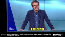 Le Petit Journal : Cyille Edin parodie François Hollande pour ses grands débuts
