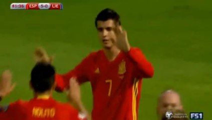 6-0 Alvaro Morata Goal HD - Spain 6-0 Liechtenstein 05.09.2016 HD